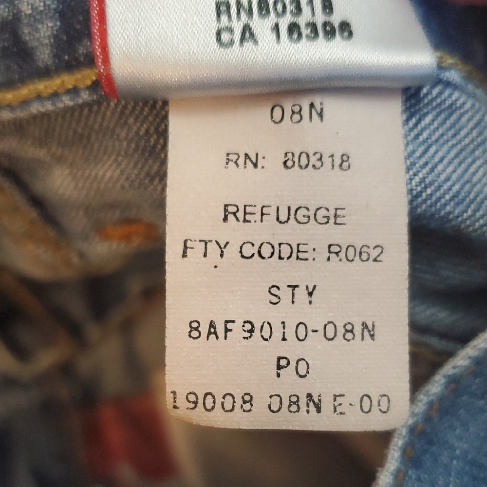 Lucky Brand Dungarees Classic Fit Crop Jeans Womens Size 30 Blue Medium Wash 08 - Picture 14 of 15